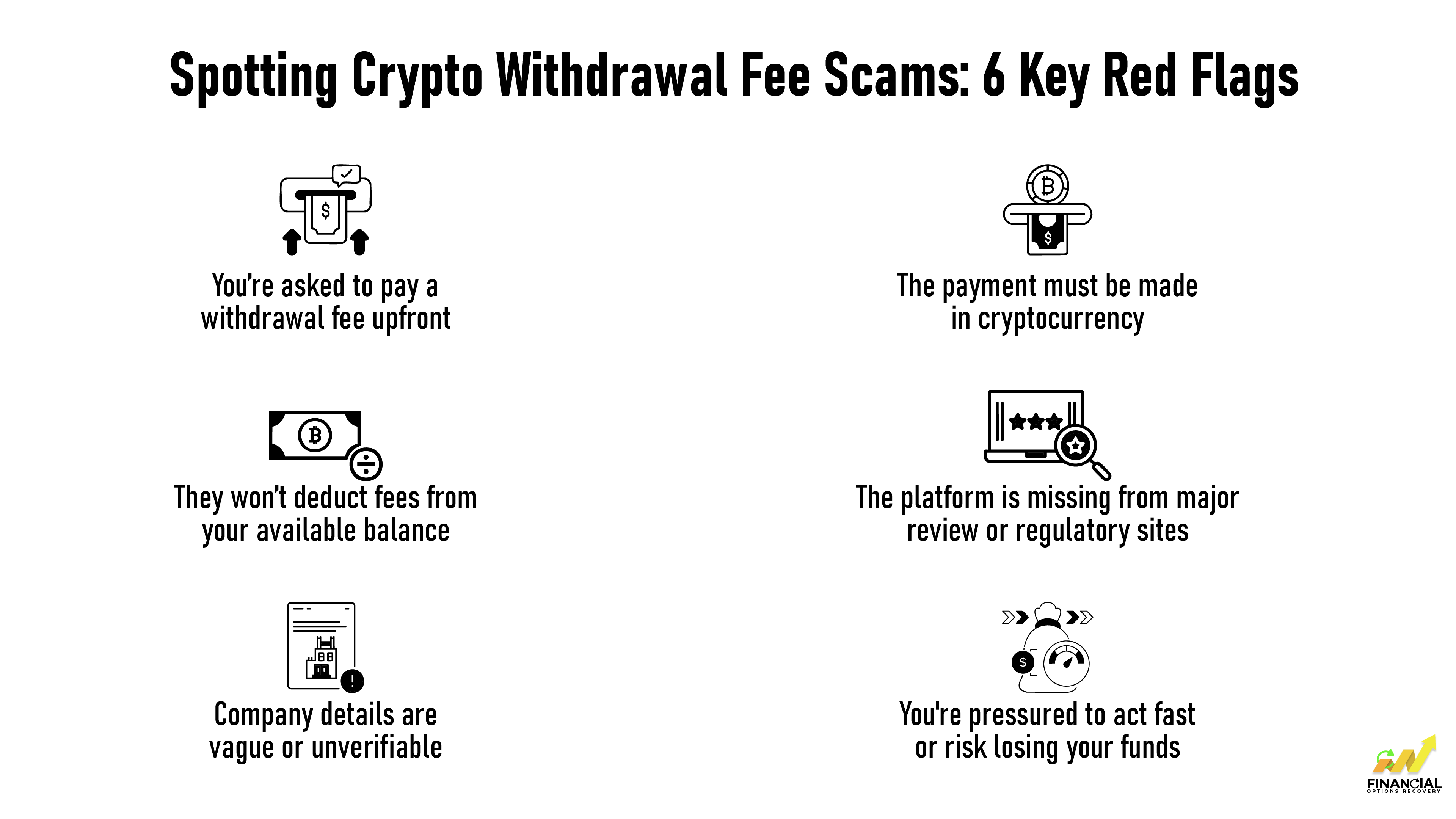 6 Key Red Flags to Spot Crypto Withdrawal Fee Scams