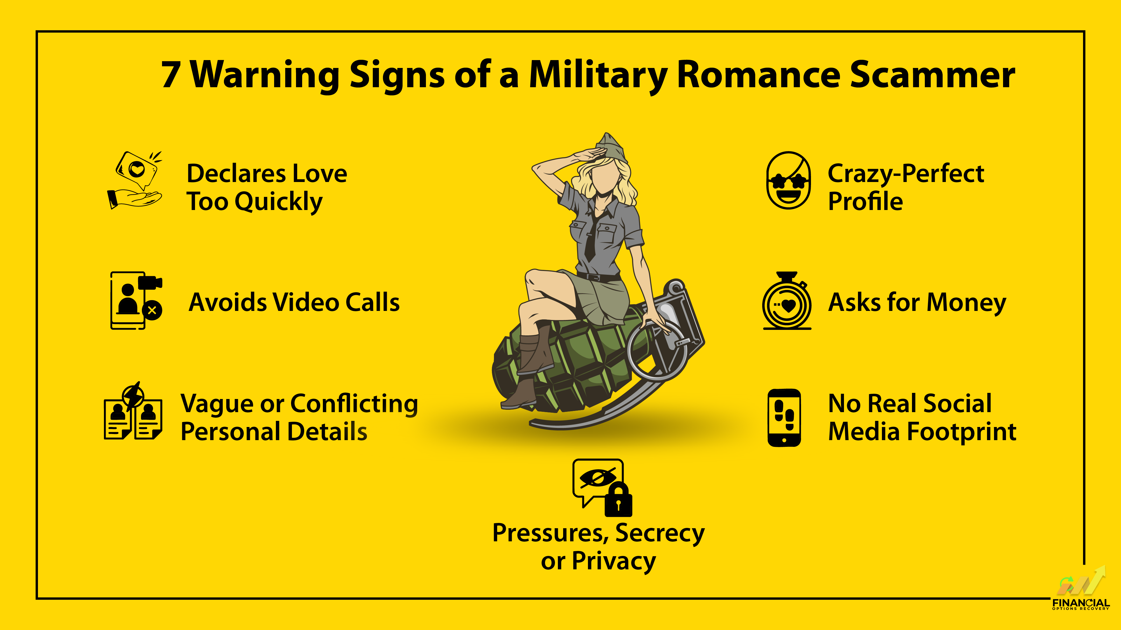 7 Warning Signs of a Military Romance Scammer
