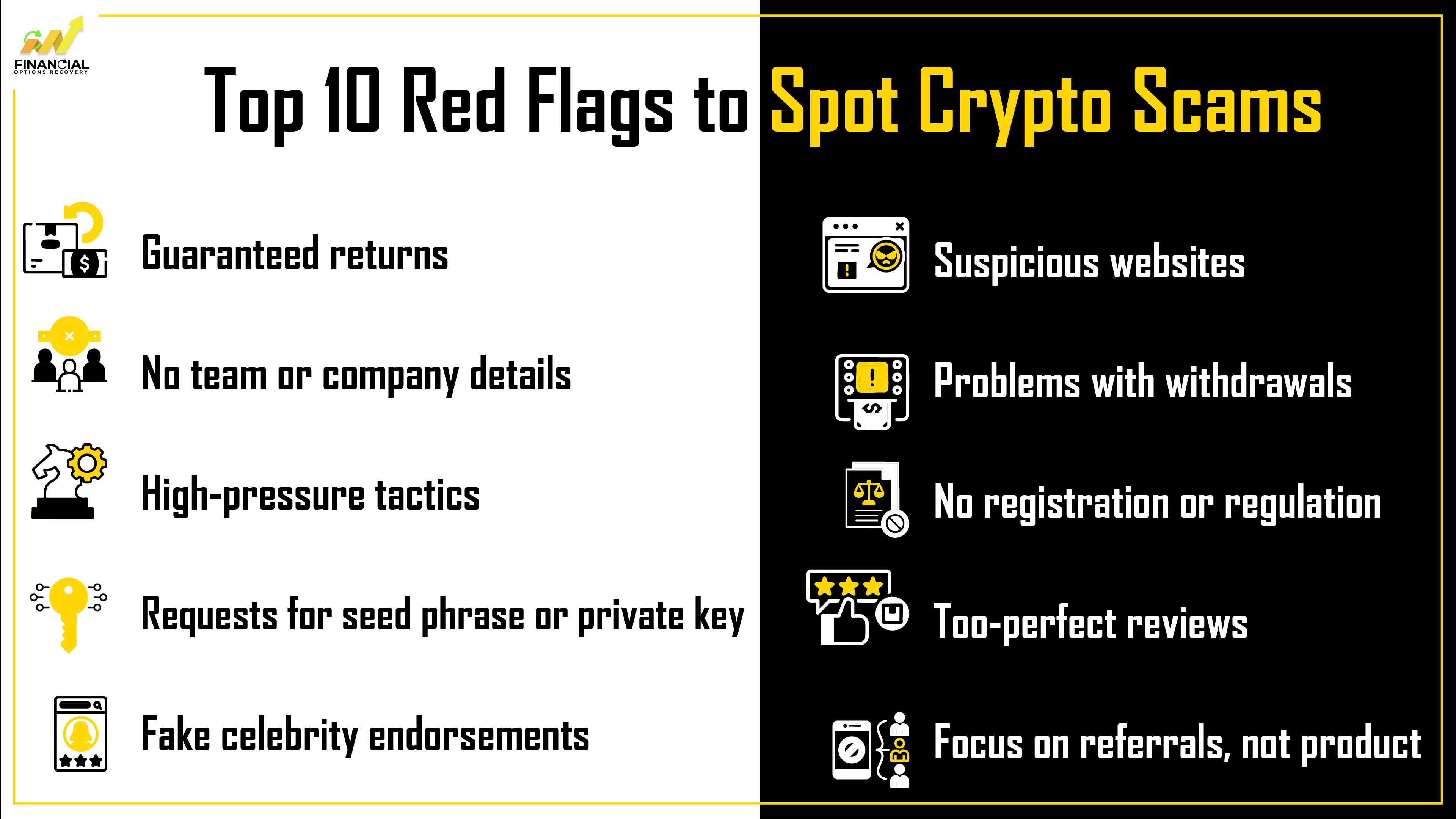 Top 10 Red Flags to Spot Crypto Scams